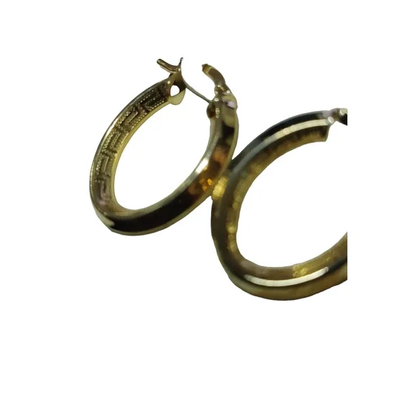 Dolce Vita 18k gold plated Greek loop earrings - Picture 2 of 3